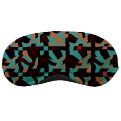 Distorted Shapes In Retro Colors Sleeping Mask by LalyLauraFLM
