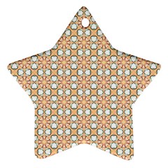 Cute Pretty Elegant Pattern Star Ornament (two Sides)  by GardenOfOphir