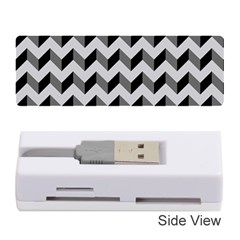 Modern Retro Chevron Patchwork Pattern  Memory Card Reader (stick)  by GardenOfOphir