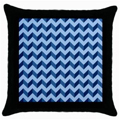 Modern Retro Chevron Patchwork Pattern Throw Pillow Cases (black) by GardenOfOphir