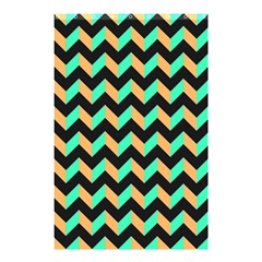 Modern Retro Chevron Patchwork Pattern Shower Curtain 48  X 72  (small) 