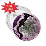 Wet Metal Pink 2.25  Buttons (100 pack) 