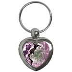 Wet Metal Pink Key Chains (Heart) 