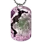 Wet Metal Pink Dog Tag (One Side)