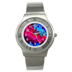Psychedelic Storm Stainless Steel Watches by KirstenStar