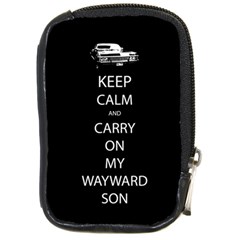 Keep Calm And Carry On My Wayward Son Compact Camera Leather Case by TheFandomWard