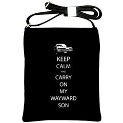 Keep Calm And Carry On My Wayward Son Shoulder Sling Bag by TheFandomWard