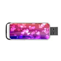 Lovely Hearts, Bokeh Portable Usb Flash (two Sides) by ImpressiveMoments