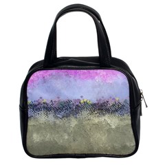 Abstract Garden In Pastel Colors Classic Handbags (2 Sides) by digitaldivadesigns