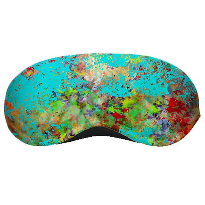 Abstract Garden in Aqua Sleeping Masks