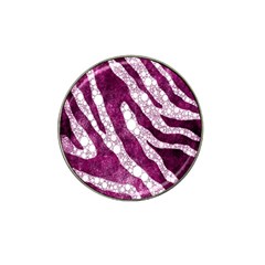 Purple Zebra Print Bling Pattern  Hat Clip Ball Marker by OCDesignss