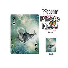 Funny Dswimming Dolphin Playing Cards 54 (mini) 