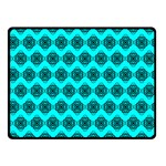 Abstract Knot Geometric Tile Pattern Double Sided Fleece Blanket (Small)  45 x34  Blanket Back