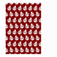 Ladybug Vector Geometric Tile Pattern Small Garden Flag (two Sides) by GardenOfOphir
