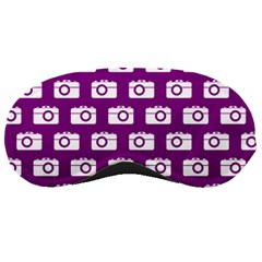 Modern Chic Vector Camera Illustration Pattern Sleeping Masks by GardenOfOphir