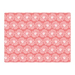 Coral Pink Gerbera Daisy Vector Tile Pattern Double Sided Flano Blanket (mini)  by GardenOfOphir