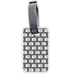 Modern Chic Vector Camera Illustration Pattern Luggage Tags (One Side) 