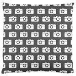 Modern Chic Vector Camera Illustration Pattern Large Cushion Cases (Two Sides) 