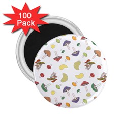 Mushrooms Pattern 2 25  Magnets (100 Pack) 