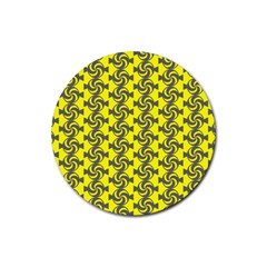 Candy Illustration Pattern Rubber Round Coaster (4 Pack)  by GardenOfOphir