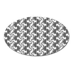 Candy Illustration Pattern Oval Magnet by GardenOfOphir