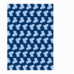 Blue Cute Baby Socks Illustration Pattern Small Garden Flag (two Sides) by GardenOfOphir