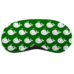 Cute Whale Illustration Pattern Sleeping Masks by GardenOfOphir