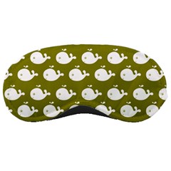 Cute Whale Illustration Pattern Sleeping Masks by GardenOfOphir