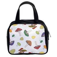 Mushrooms Pattern 02 Classic Handbags (2 Sides) by Famous