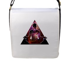 Deep Meditation #2 Flap Messenger Bag (l)  by Lab80