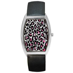 Pink Cheetah Bling  Barrel Metal Watches by OCDesignss