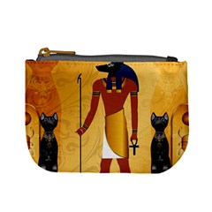 Anubis, Ancient Egyptian God Of The Dead Rituals  Mini Coin Purses by FantasyWorld7