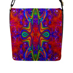 Abstract 1 Flap Messenger Bag (l)  by icarusismartdesigns