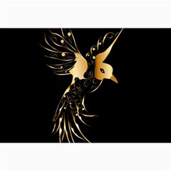 Beautiful Bird In Gold And Black Canvas 24  X 36 