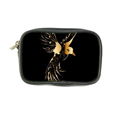 Beautiful Bird In Gold And Black Coin Purse
