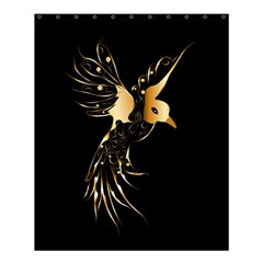 Beautiful Bird In Gold And Black Shower Curtain 60  X 72  (medium) 