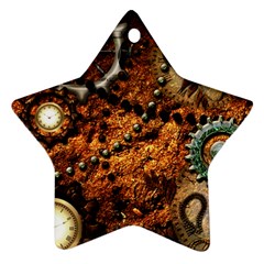 Steampunk In Noble Design Ornament (star)  by FantasyWorld7