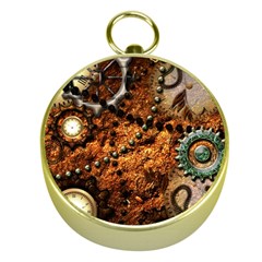 Steampunk In Noble Design Gold Compasses by FantasyWorld7