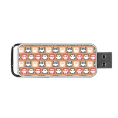 Colorful Whimsical Owl Pattern Portable Usb Flash (one Side) by GardenOfOphir