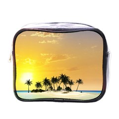 Beautiful Island In The Sunset Mini Toiletries Bags