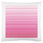 Pink Gradient Chevron Large Cushion Cases (Two Sides)  Front