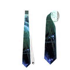 Funny Dolphin In The Universe Neckties (one Side) 