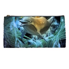 Funny Dolphin In The Universe Pencil Cases by FantasyWorld7