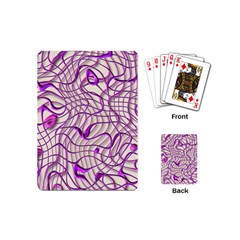 Ribbon Chaos 2 Lilac Playing Cards (mini)  by ImpressiveMoments
