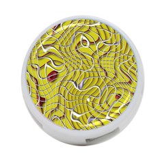 Ribbon Chaos 2 Yellow 4-port Usb Hub (two Sides)  by ImpressiveMoments