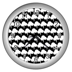 Pattern 361 Wall Clocks (silver)  by GardenOfOphir