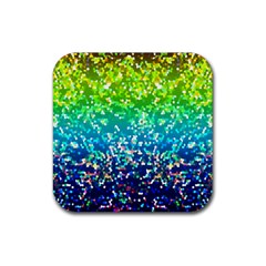 Glitter 4 Rubber Coaster (square)  by MedusArt