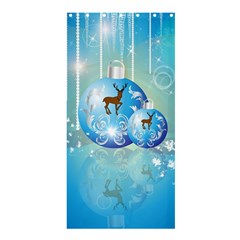 Wonderful Christmas Ball With Reindeer And Snowflakes Shower Curtain 36  X 72  (stall)  by FantasyWorld7