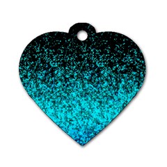 Glitter Dust G162 Dog Tag Heart (two Sides) by MedusArt