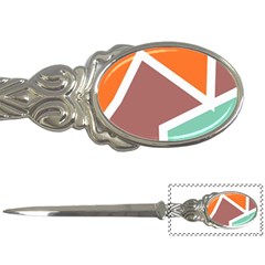 Misc Shapes In Retro Colors Letter Opener by LalyLauraFLM